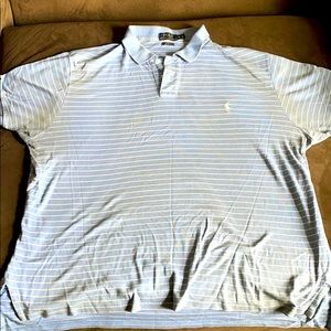 Light blue collard polo shirt